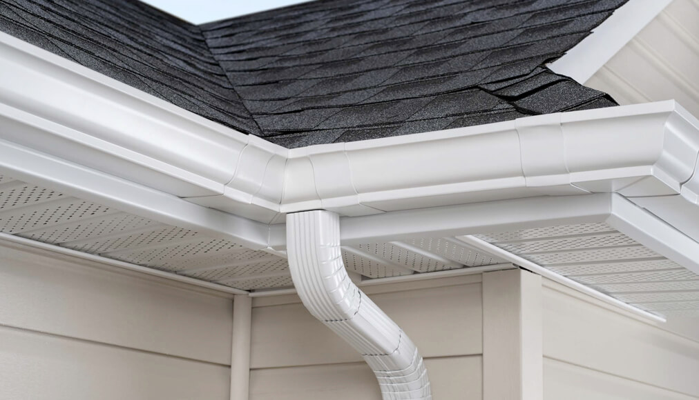 Berger K-Style Gutter with Downspout
