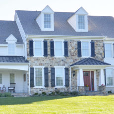 Outside view of a modern home.