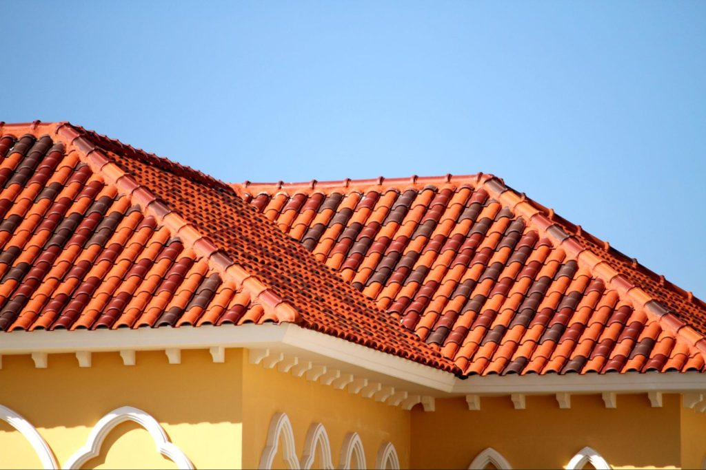 A picture of clay and concrete tiles.