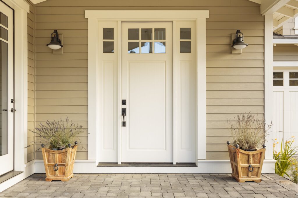 A front door to a home.